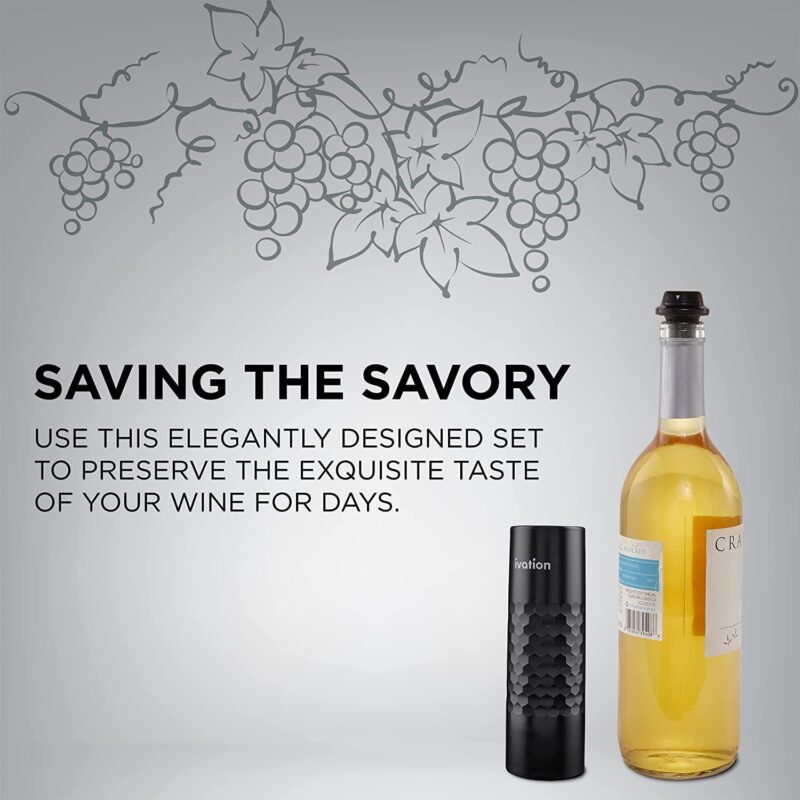 Ivation Rechargeable Wine Pump with Wine Bottle Stopper / Wine Bottle Sealer - Image 5