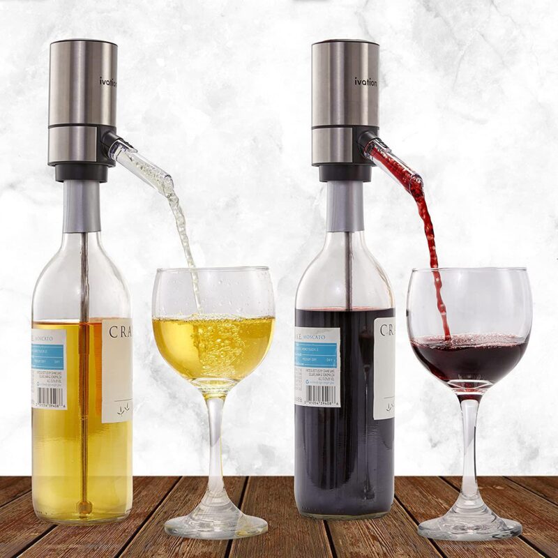 Ivation Wine Aerator and Dispenser Spout, Electric Wine Pourer and Stopper - Image 4