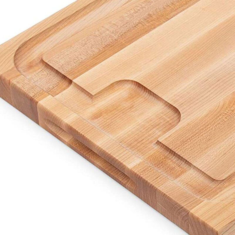 John Boos Au Jus Rectangular Cutting/Carving Board with Juice Groove, Maple Wood - Image 3