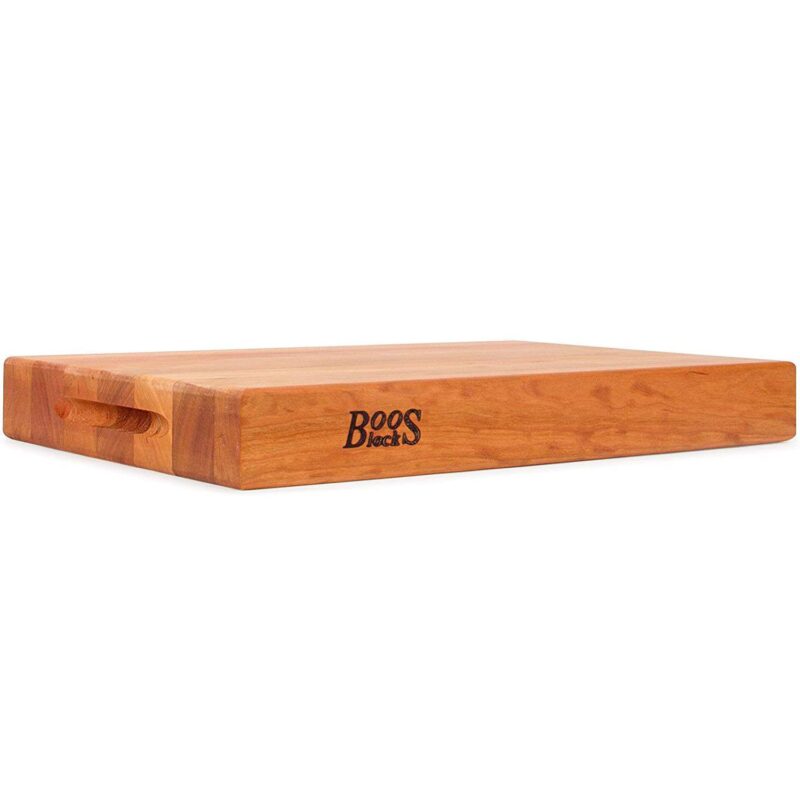 John Boos Reversible 2.25 Inch Thick Butcher Cutting Board Block, Cherry Wood - Image 2