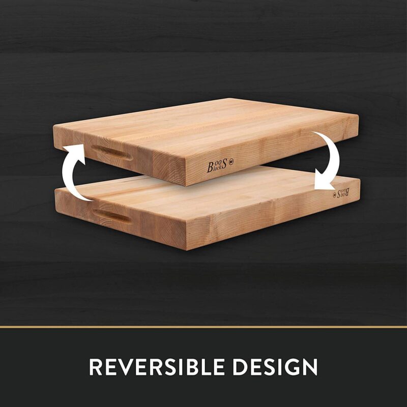 John Boos Reversible 2.25 Inch Thick Butcher Cutting Board Block, Cherry Wood - Image 5