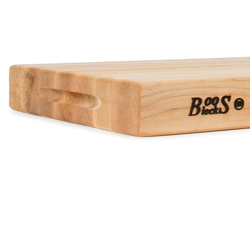 John Boos Reversible 18 Inch Wide Flat Edge Grain Cutting Board, Maple Wood - Image 4