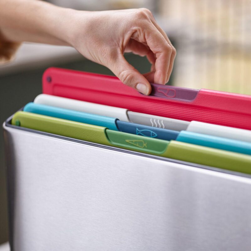 Joseph Joseph Folio Icon Steel 4-piece Chopping Board Set with Stainless Steel Storage Case - Image 3