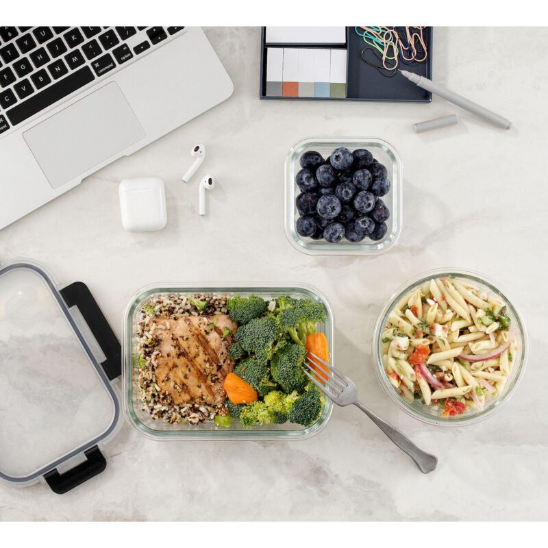 JoyJolt 24-Piece Fluted Food Storage Container Set with Lids - Image 7