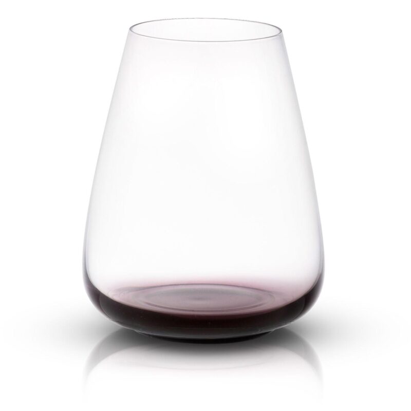 JoyJolt Black Swan 4-pc. Stemless White Wine Glass Set - Image 3