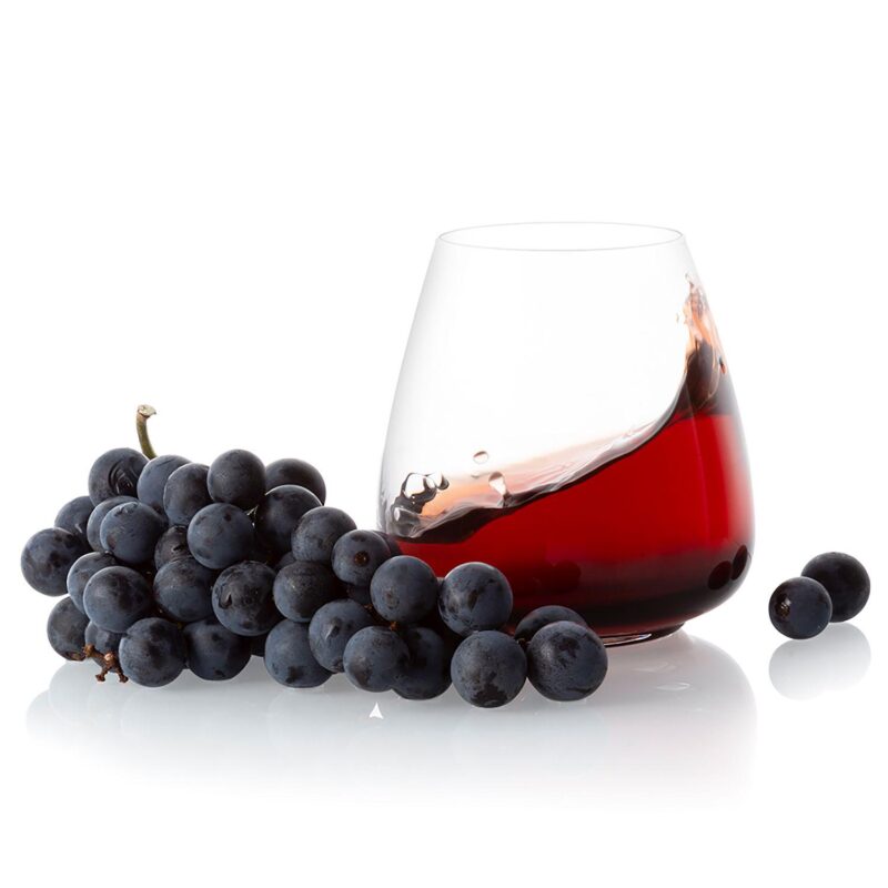 JoyJolt Black Swan 4-pc. Stemless Red Wine Glass Set - Image 4