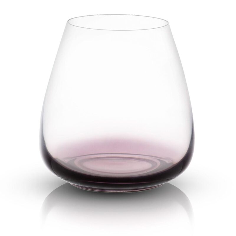JoyJolt Black Swan 4-pc. Stemless Red Wine Glass Set - Image 3