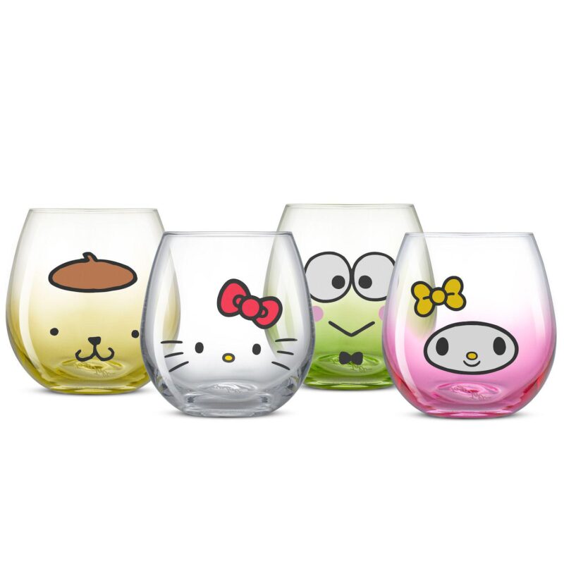 JoyJolt Hello Kitty and Friends Hello Sippy Stemless Drinking Glasses - Image 2