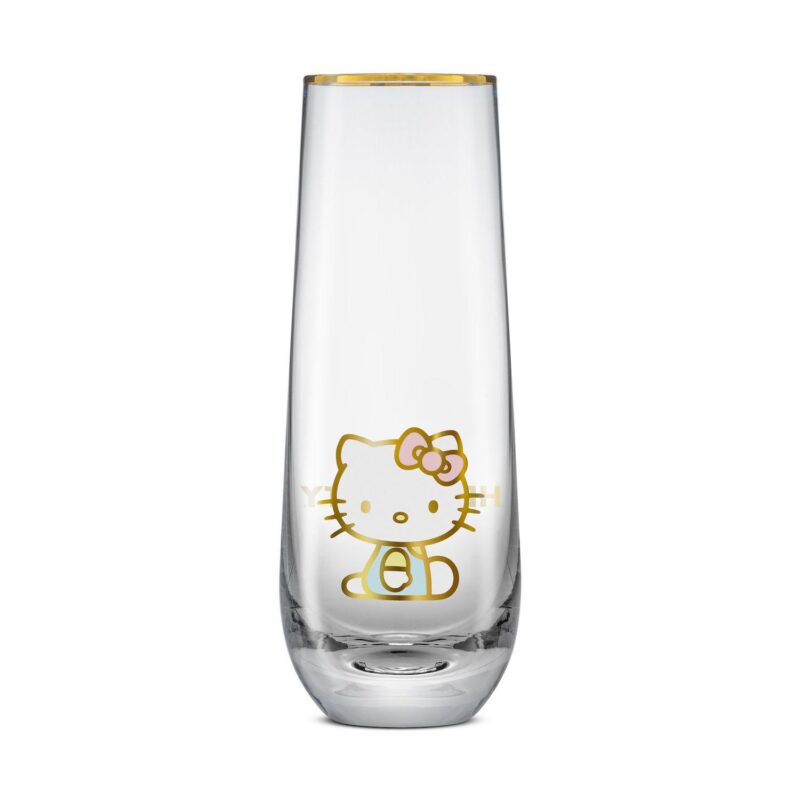JoyJolt Hello Kitty Stay Gold Stemless Flutes - Image 2