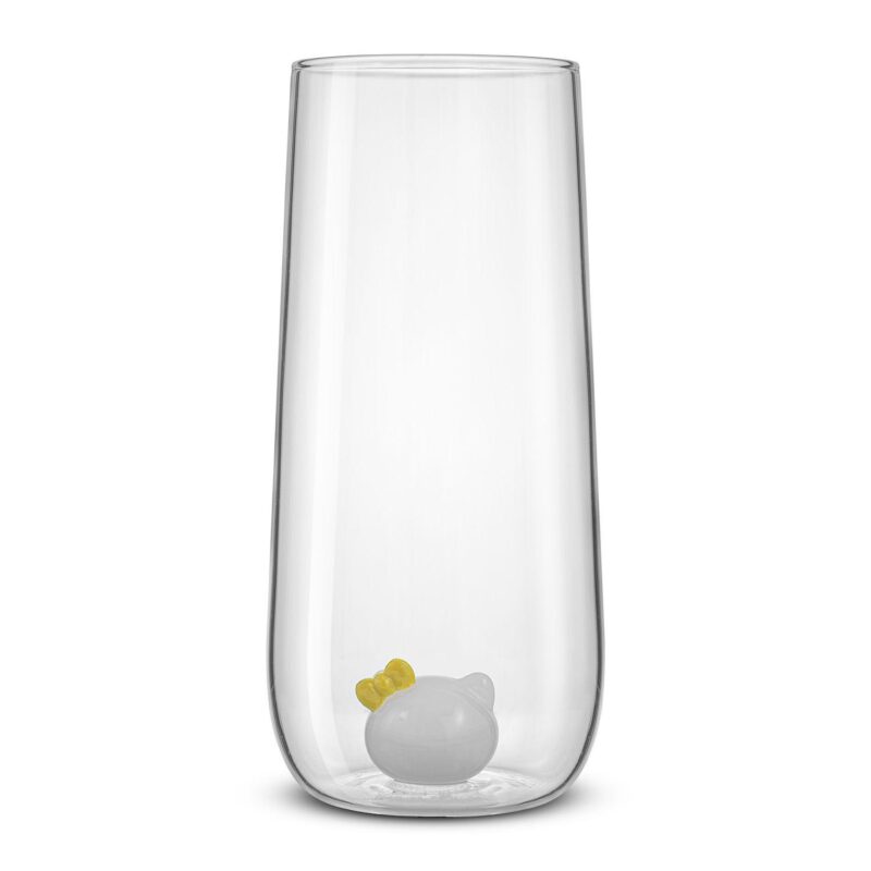JoyJolt Hello Kitty and Mimmy 3D Icon Tall Drinking Glasses - Image 4