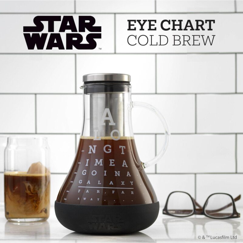 JoyJolt Star Wars Eye Chart 1.5-Liter Cold Brew Coffee and Tea Maker - Image 4