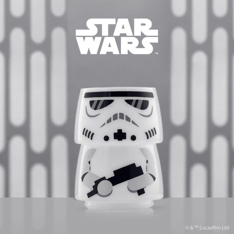 JoyJolt Star Wars Storm Trooper Stackable Glasses 2-piece Set - Image 2