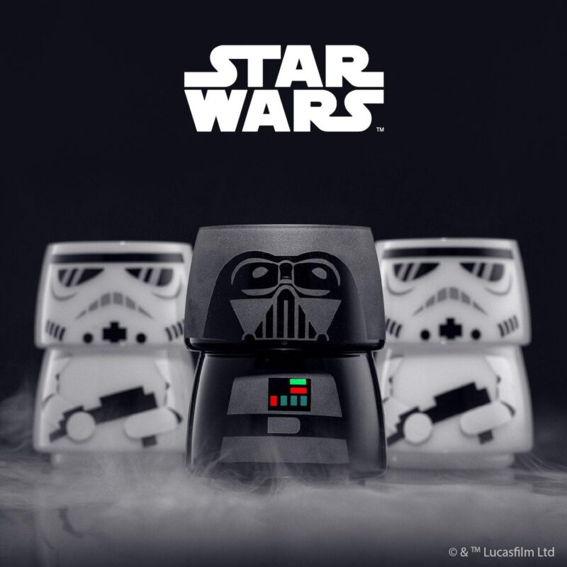 JoyJolt Star Wars Storm Trooper Stackable Glasses 2-piece Set - Image 6