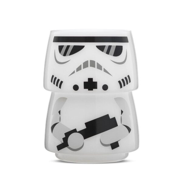 JoyJolt Star Wars Storm Trooper Stackable Glasses 2-piece Set