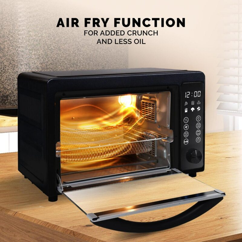 KalorikA 22-Quart Digital Touchscreen Air Fryer Toaster Oven, Black - Image 6