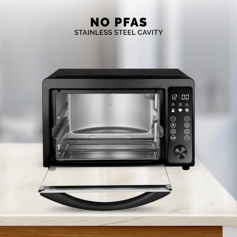 KalorikA 22-Quart Digital Touchscreen Air Fryer Toaster Oven, Black - Image 5