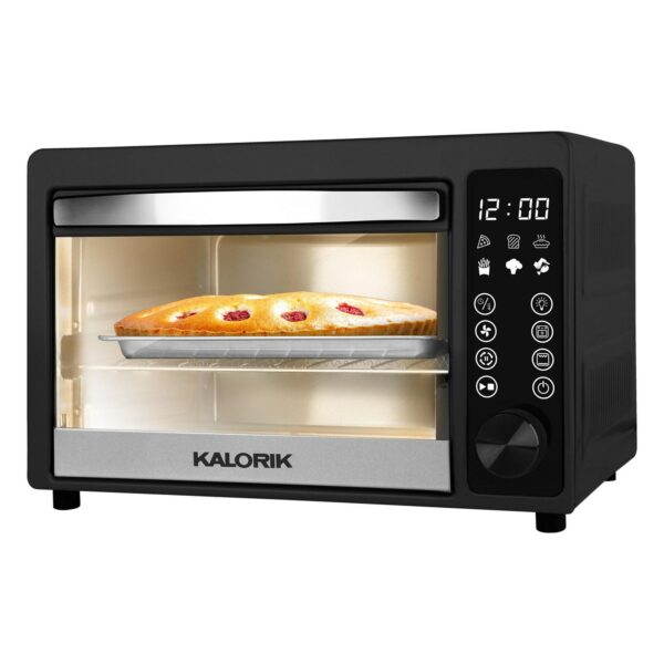 KalorikA 22-Quart Digital Touchscreen Air Fryer Toaster Oven, Black