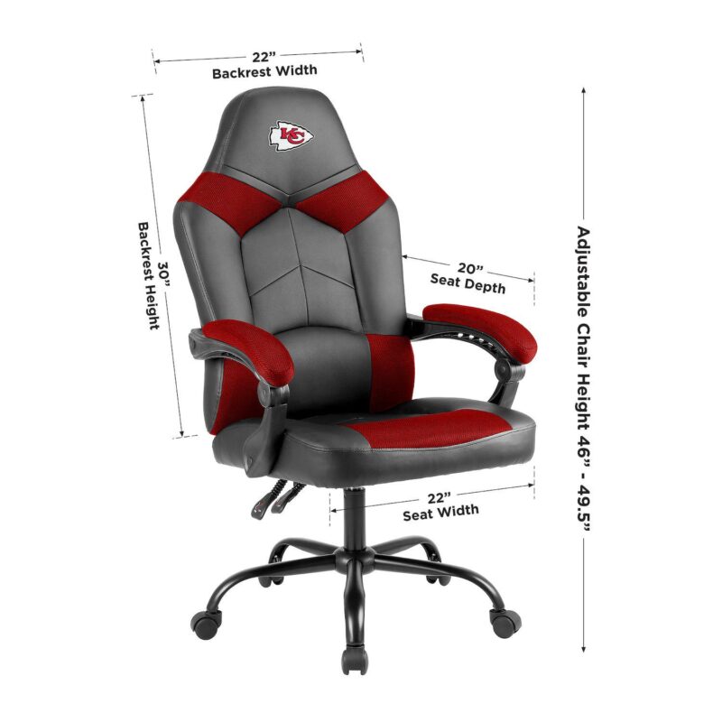 Kansas City Chiefs NFL Oversized Office Chair - Image 4
