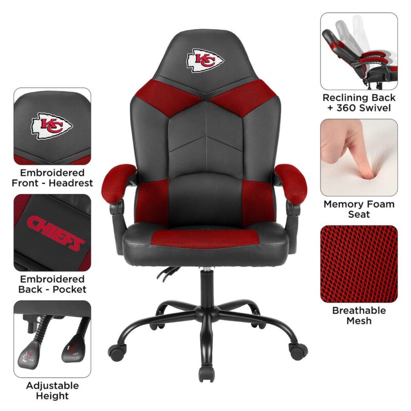 Kansas City Chiefs NFL Oversized Office Chair - Image 5