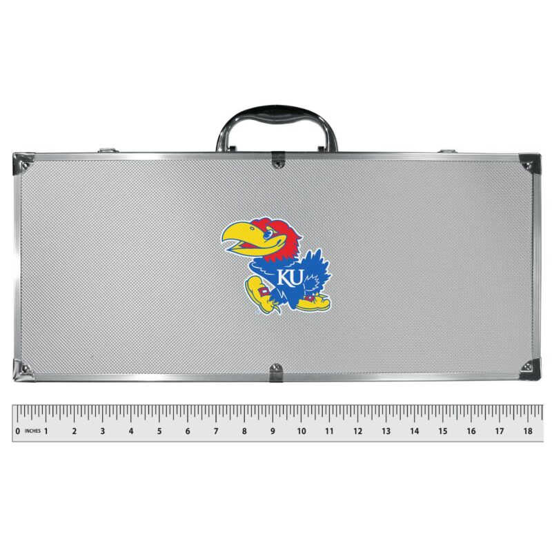 Kansas Jayhawks Tailgater 8-Piece BBQ Grill Set - Image 3