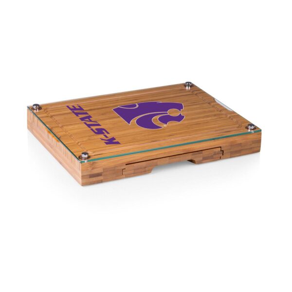 Kansas State Wildcats Concerto Glass-Top Cutting Board Set