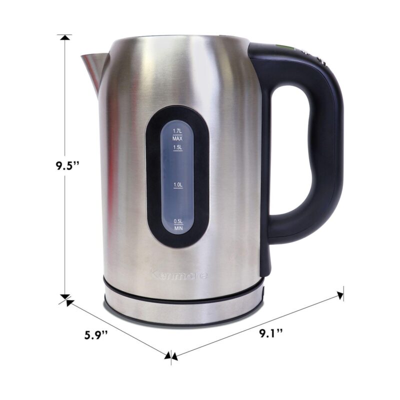 Kenmore 1.7L Cordless Electric Tea Kettle with 6 Temperature Pre-Sets - Image 10
