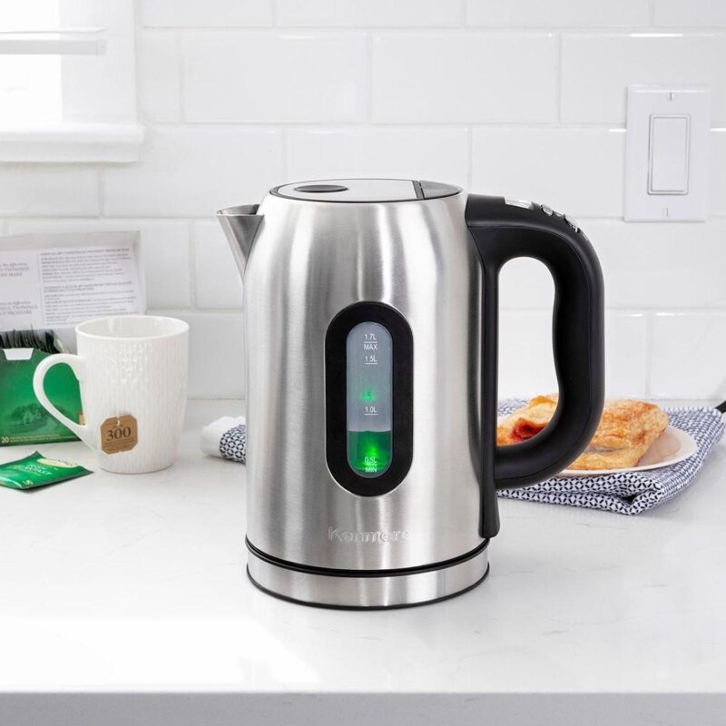 Kenmore 1.7L Cordless Electric Tea Kettle with 6 Temperature Pre-Sets - Image 2