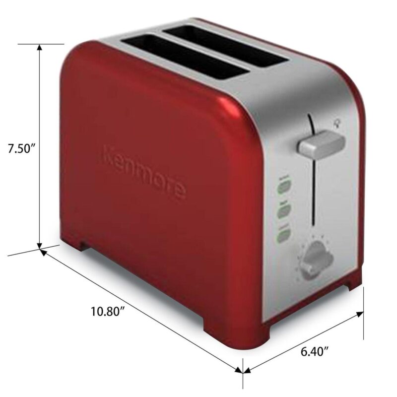 Kenmore 2-Slice Wide-Slot Stainless Steel Toaster - Image 7