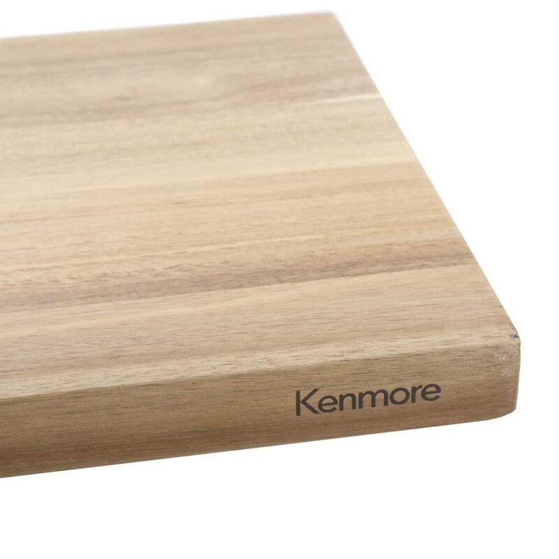 Kenmore Archer 21 Inch Acacia Wood Cutting Board with Groove Handles - Image 3