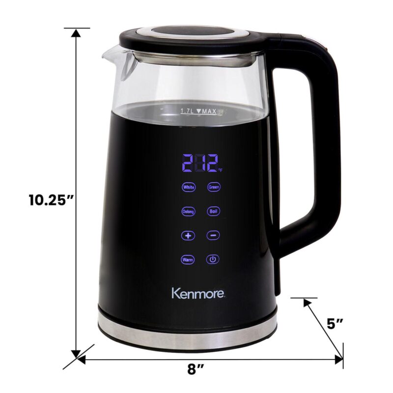 Kenmore Double-Walled Glass Digital Programmable Electric Tea-Kettle - Image 7