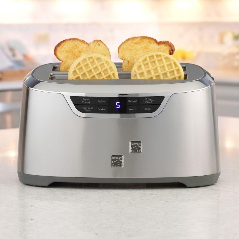 Kenmore Elite 4-Slice Long-Slot Stainless Steel Toaster - Image 5