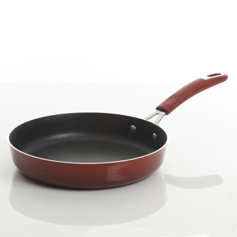 Kenmore Elite Andover 10 Piece Nonstick Aluminum Cookware Set in Red Gradient - Image 5