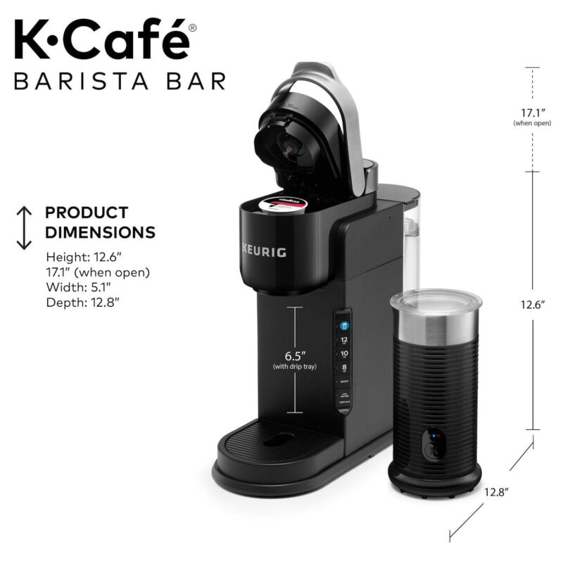 Keurig K-Caf Barista Bar Single Serve Coffee Maker and Frother - Image 7