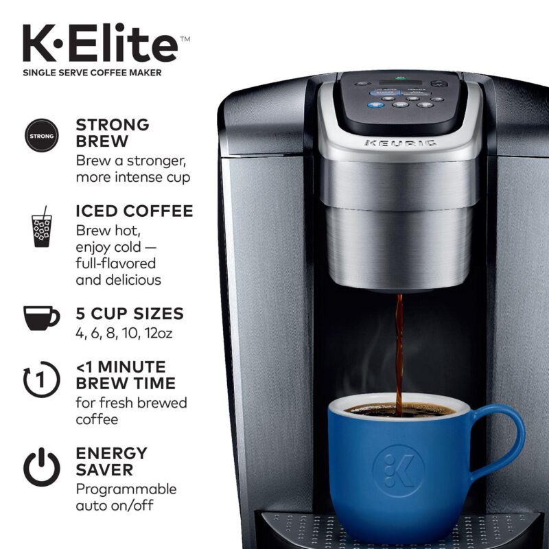 Keurig K-Elite Single-Serve K-Cup Pod Coffee Maker, Iced Coffee Capability - Image 2