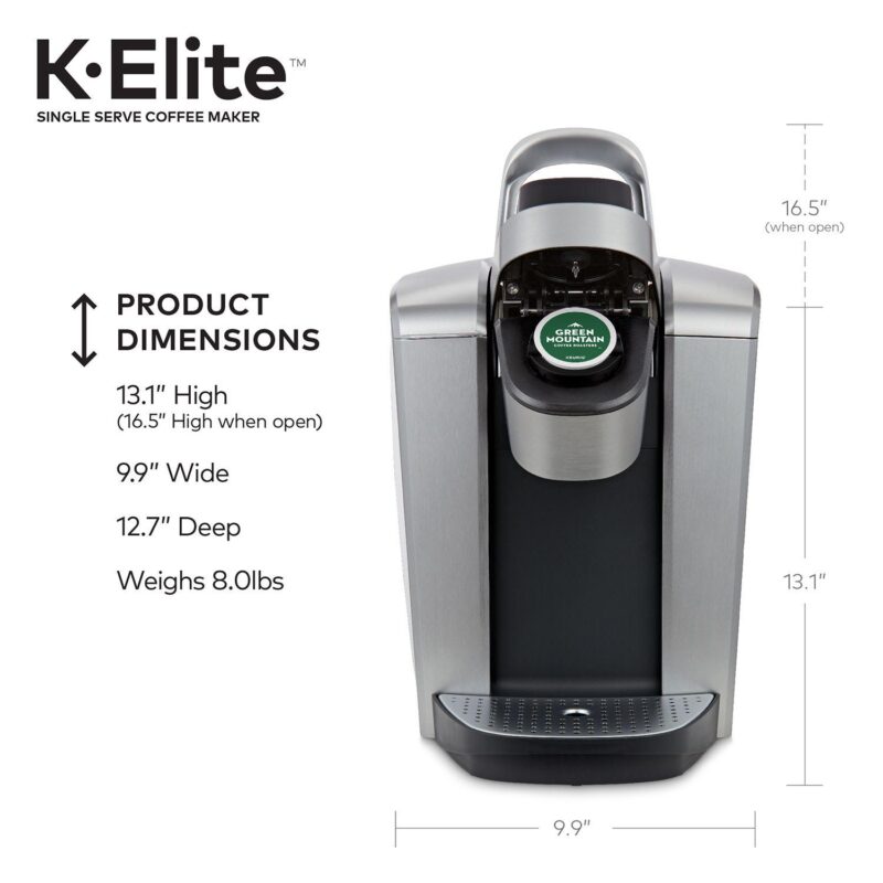 Keurig K-Elite Single-Serve K-Cup Pod Coffee Maker, Iced Coffee Capability - Image 9