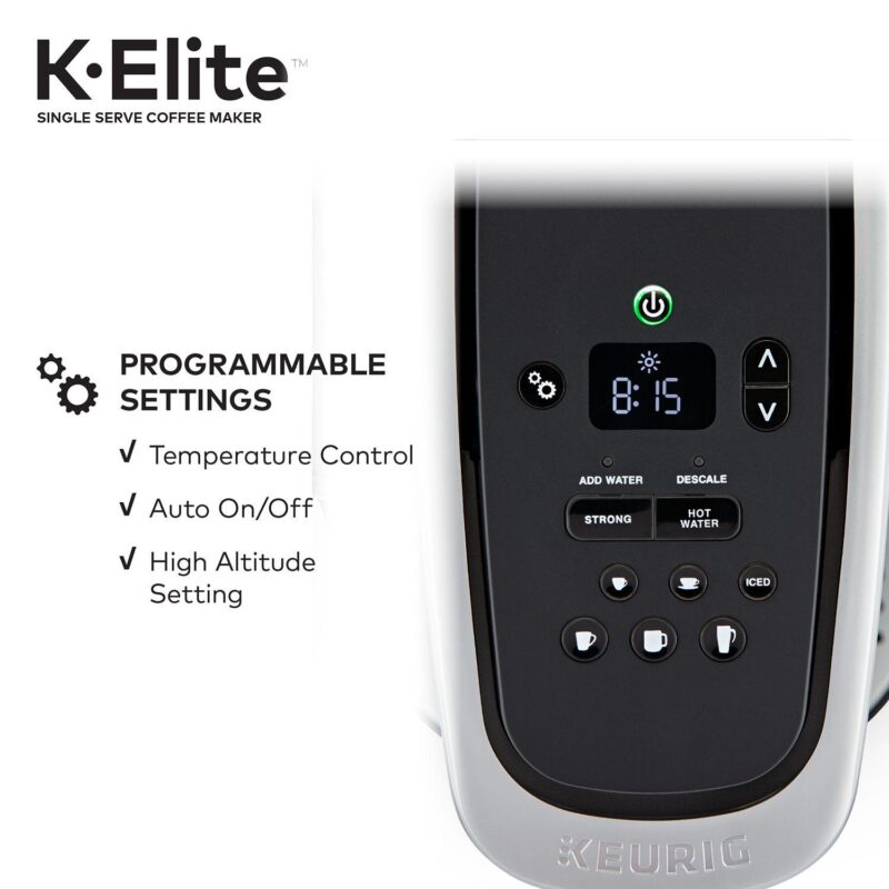 Keurig K-Elite Single-Serve K-Cup Pod Coffee Maker, Iced Coffee Capability - Image 12
