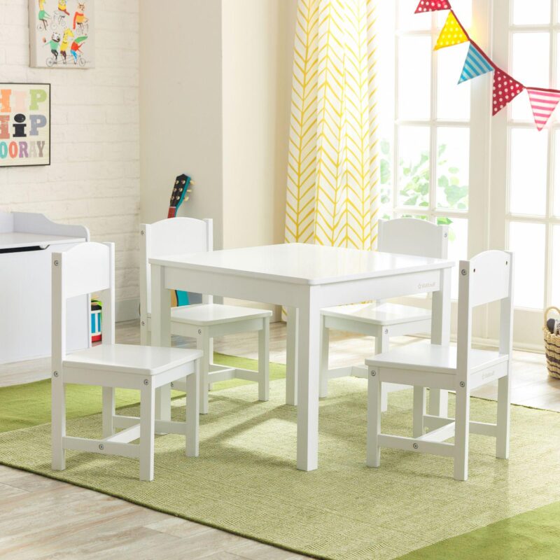 KidKraft Farmhouse Table and 4 Chairs Set - Image 4