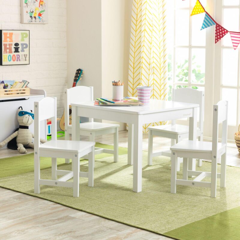 KidKraft Farmhouse Table and 4 Chairs Set - Image 5