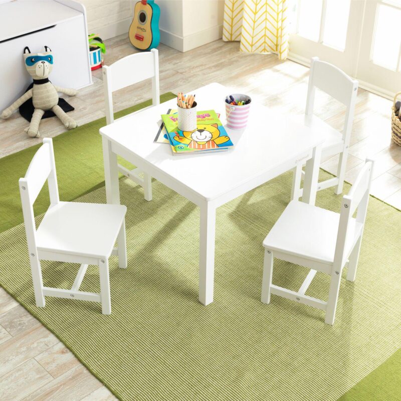 KidKraft Farmhouse Table and 4 Chairs Set - Image 2