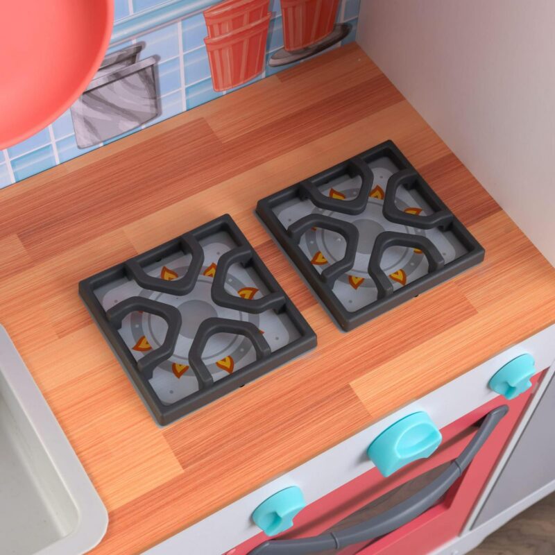 KidKraft Mosaic Magnetic Play Kitchen with Ice Maker and Accessory Play Set - Image 9