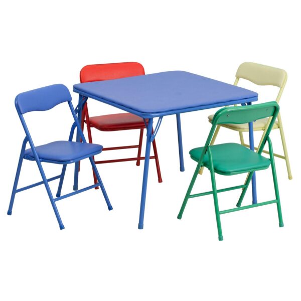 Kids Flash Furniture Folding Table and Chair 5-piece Set