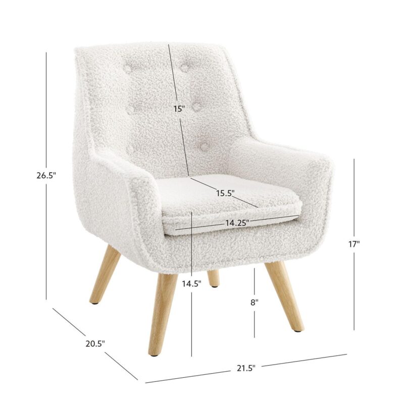 Kids Linon Crane Sherpa Arm Chair - Image 9