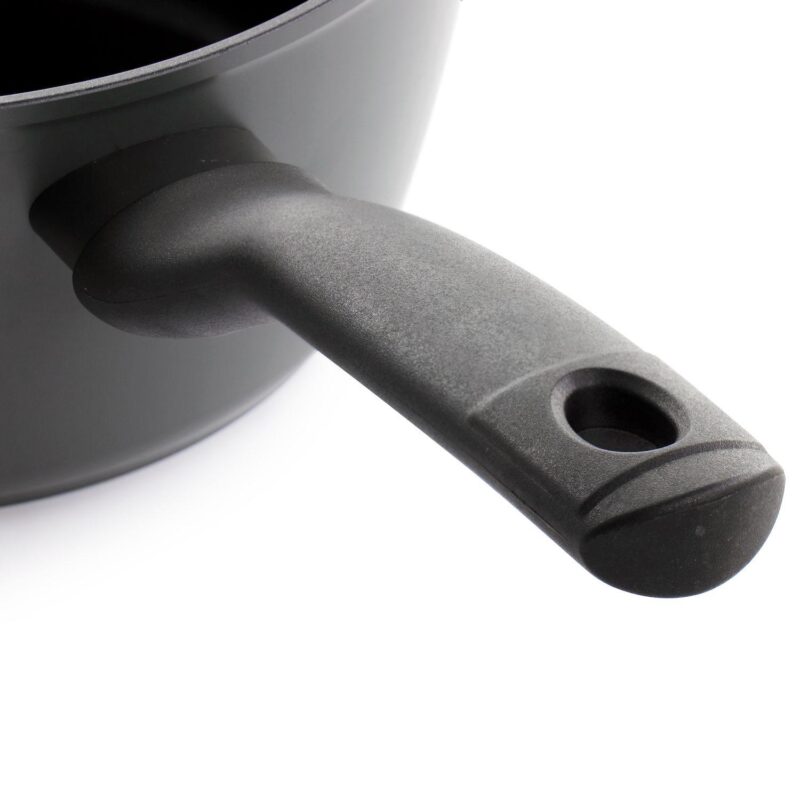Kingsway 2.6 Quart Aluminum Nonstick Saucepan in Black - Image 5