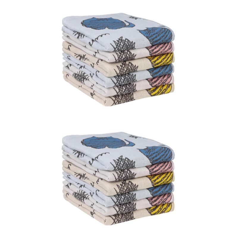 Kitty Pattern Kitchen Towels, Absorbent with Hanging Loop, 14  x 16  12 Pack - Image 10