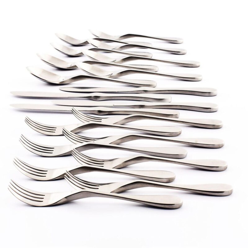 Knork 20-Piece Matte Silverware Set
