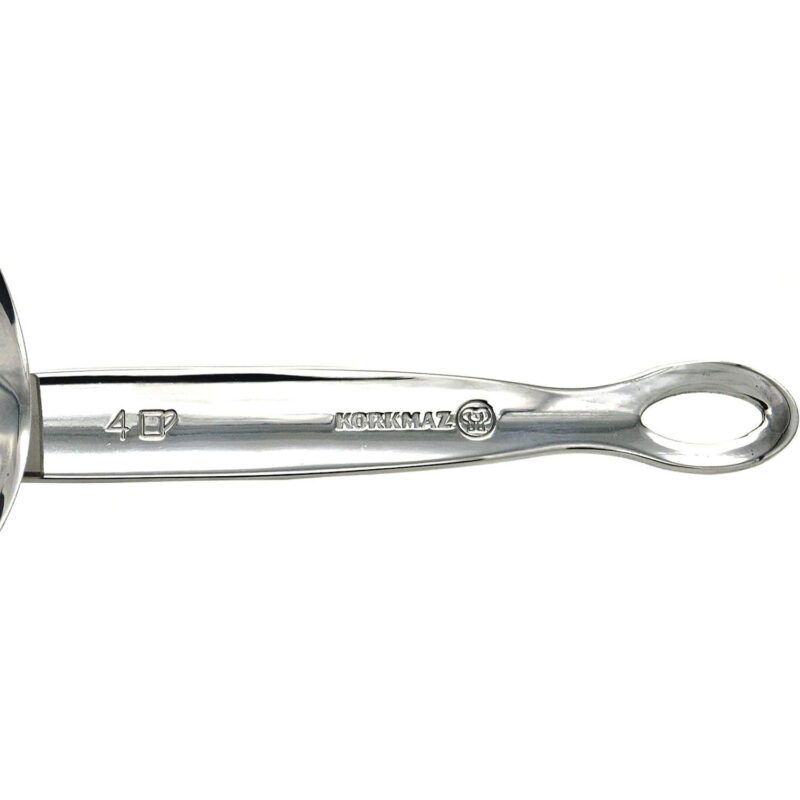 Korkmaz Classic 8 Ounce Stainless Steel Turkish Coffee Pot in Silver - Image 4