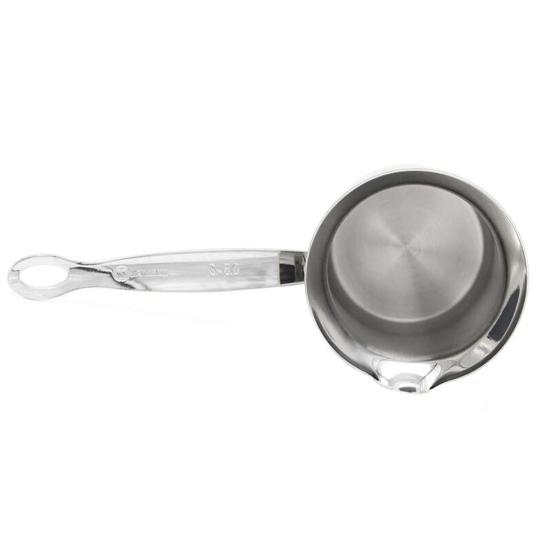 Korkmaz Classic 8 Ounce Stainless Steel Turkish Coffee Pot in Silver - Image 3