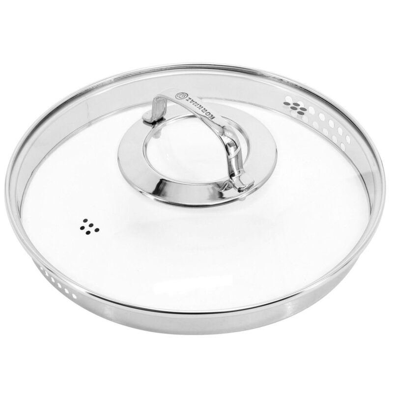 Korkmaz Galaski Non Stick 9.5 Inch 5 Liter Casserole with Lid in Black - Image 3