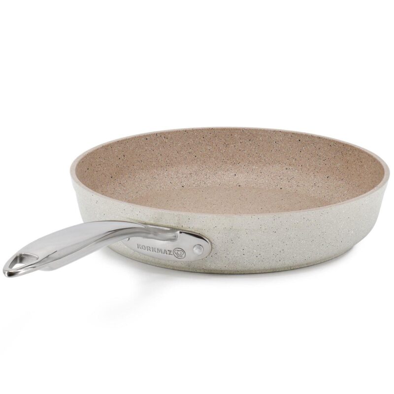 Korkmaz Granita 11 Inch Nonstick Tava and Frypan in Tan - Image 2