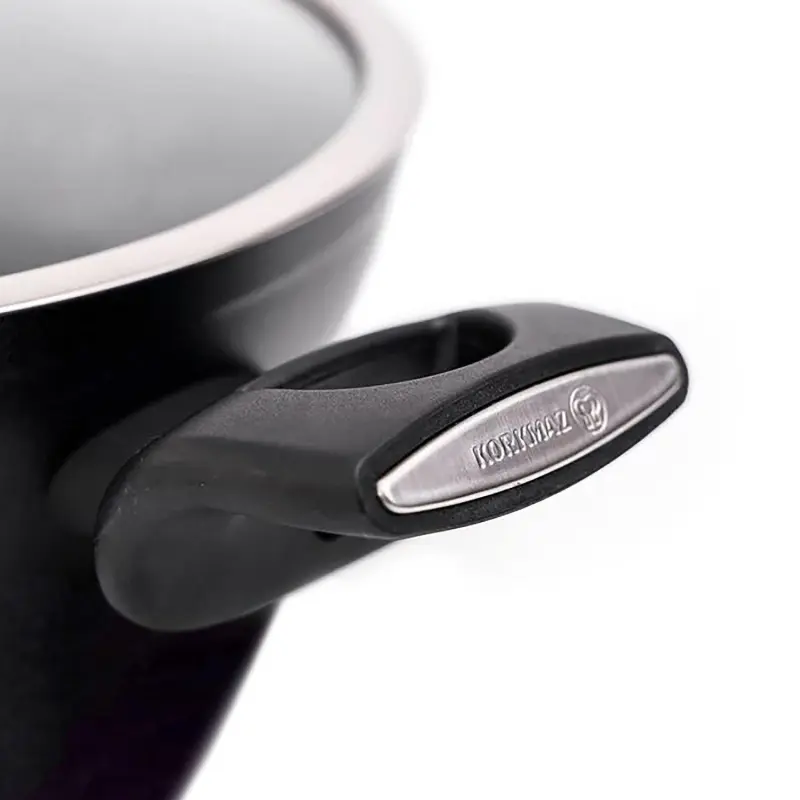 Korkmaz Nora 2 Piece 3 Liter Alumium Nonstick Casserole Dish with Lid - Image 4